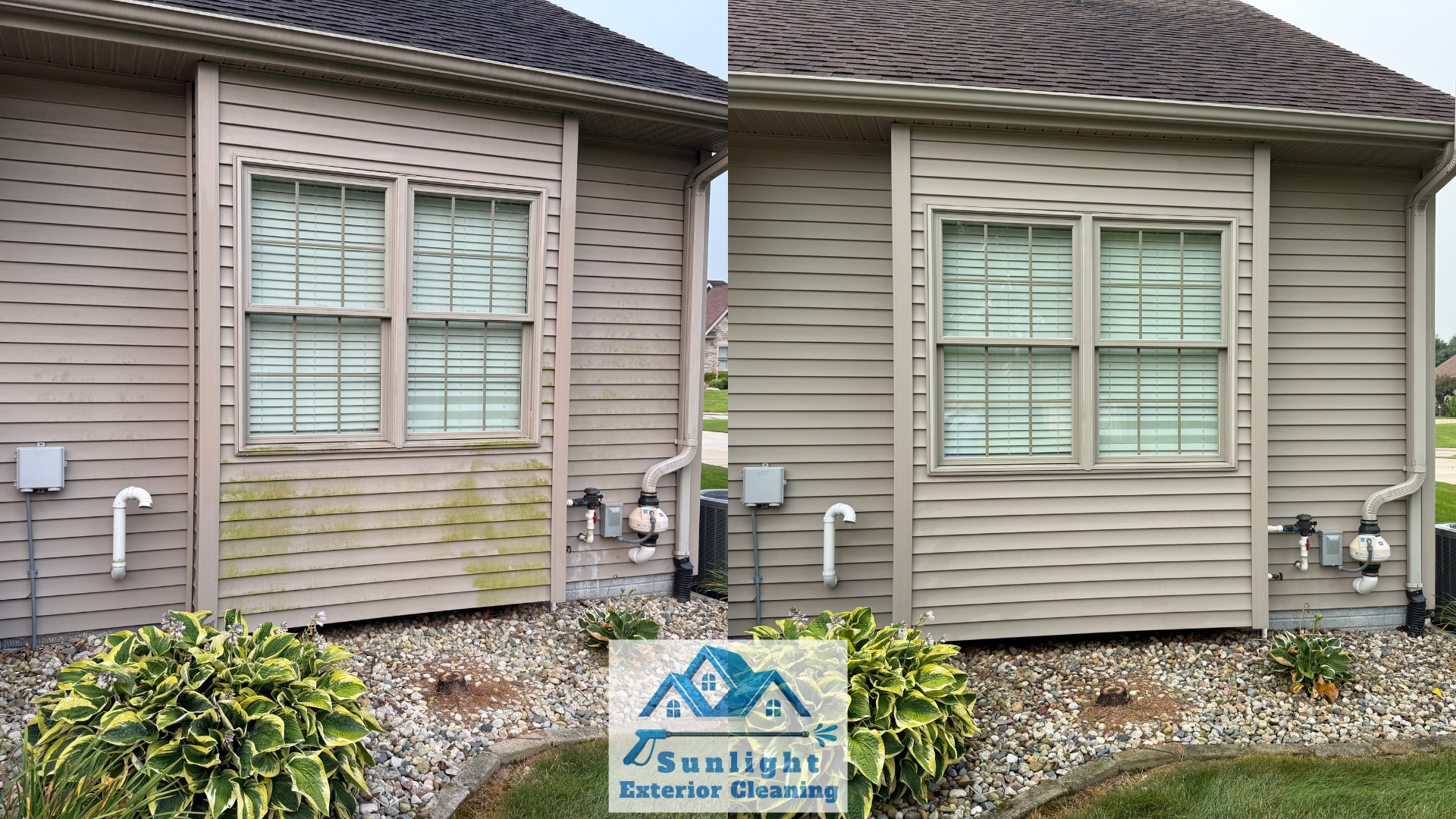 House washing before and after