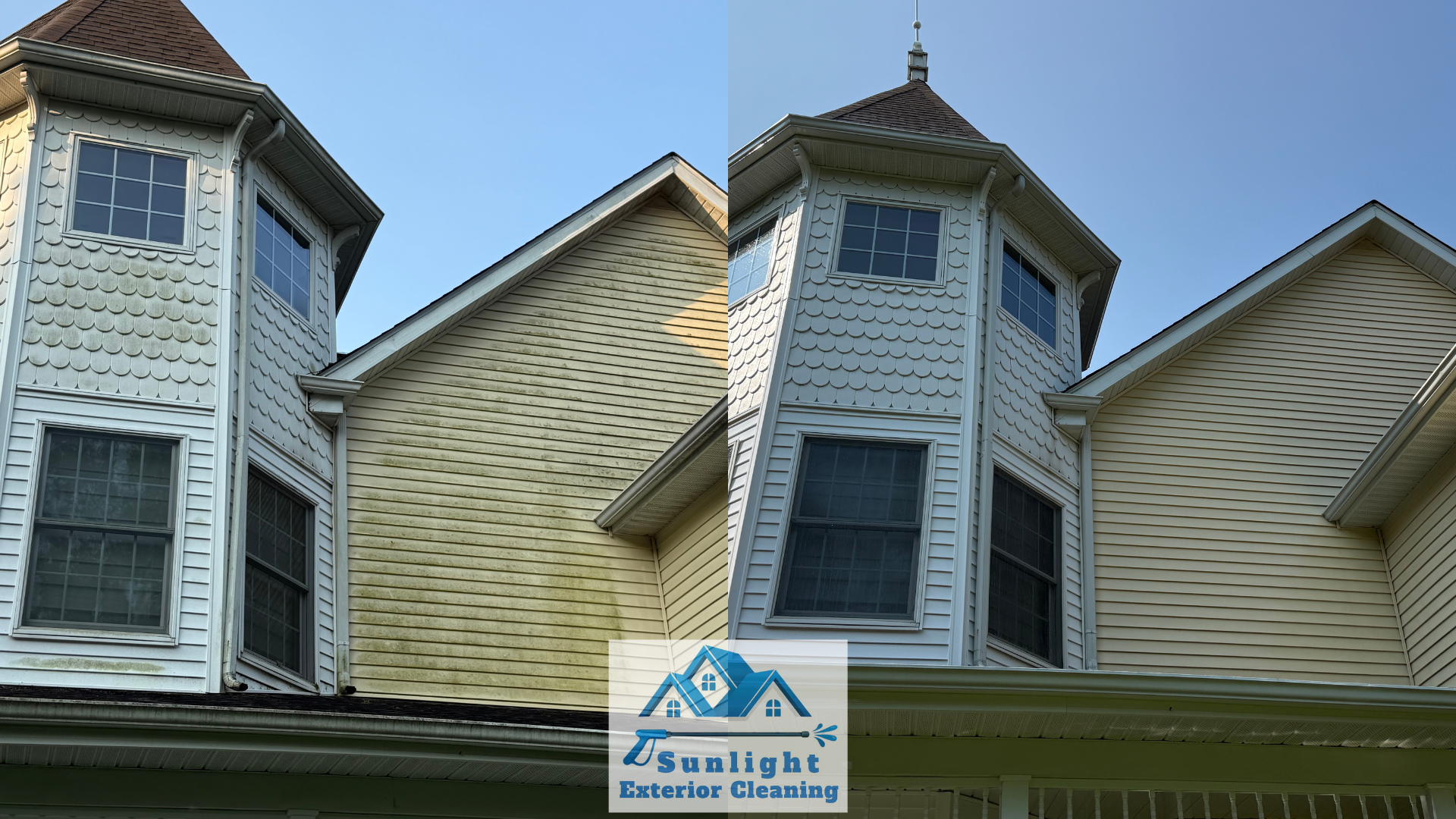 House washing before and after